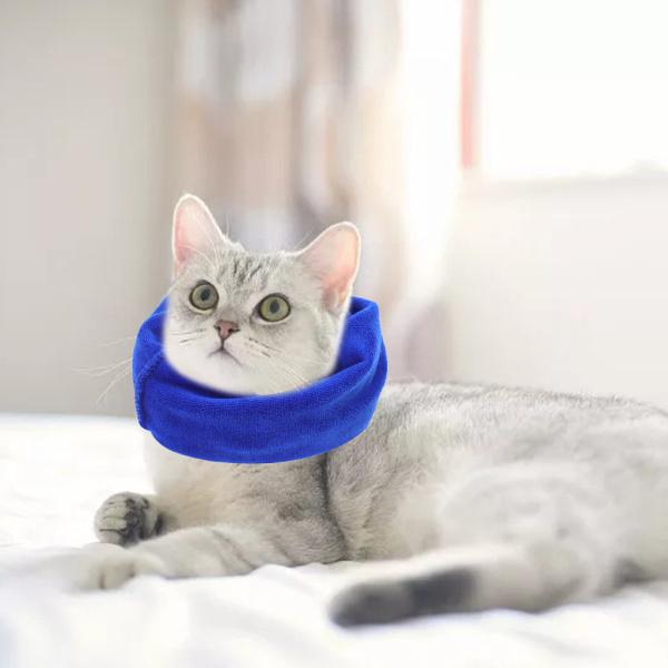 ドッグイアラップドッグコスチュームウィンタースヌードヘッドバンドノイズプロテクションSブルー