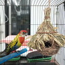手作りのわら鳥の巣、屋外用手織り鳥の家、吊り下げ居心地の良い鳥の巣、窓の芝生用の鳥の巣ハチドリハウス