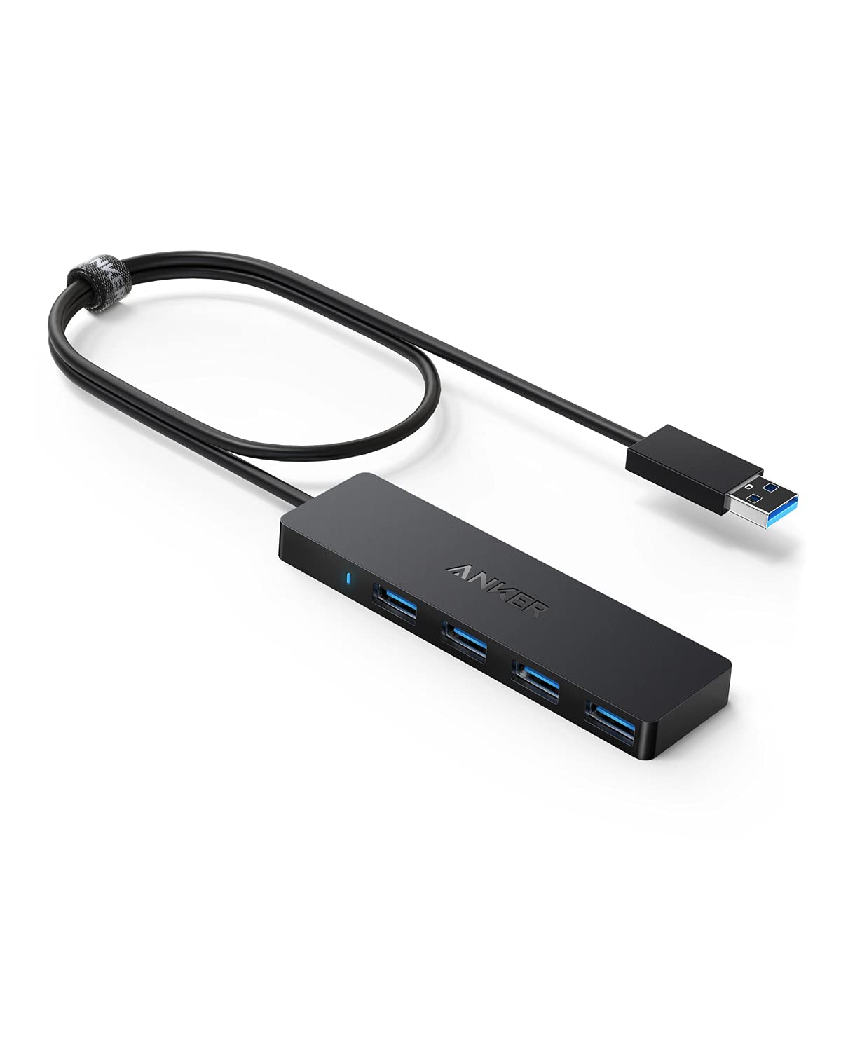 USB3.0 ウルトラスリム 4ポートハブ USB ハブ 60cm ケーブル 5Gbps高速転送 バスパワー 軽量 コンパクト MacBook/iMac/Surface Pro 等 ノートPC 他対応 USBハブ テレワーク リモート 在宅勤務