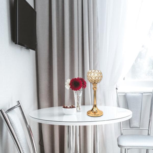 説明:耐久性のあるクリスタルと金属板で手作り.中空のきらびやかなクリスタルボウルはロマンチックな雰囲気を作り出します.長いロッドと大きな金属ベースにより.非常に安定しています.無炎の電子キャンドルまたはティーライトキャンドルに最適です.結婚...