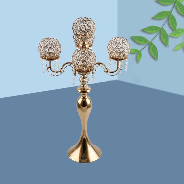 金属5腕燭台キャンドルホルダー結婚式の装飾燭台