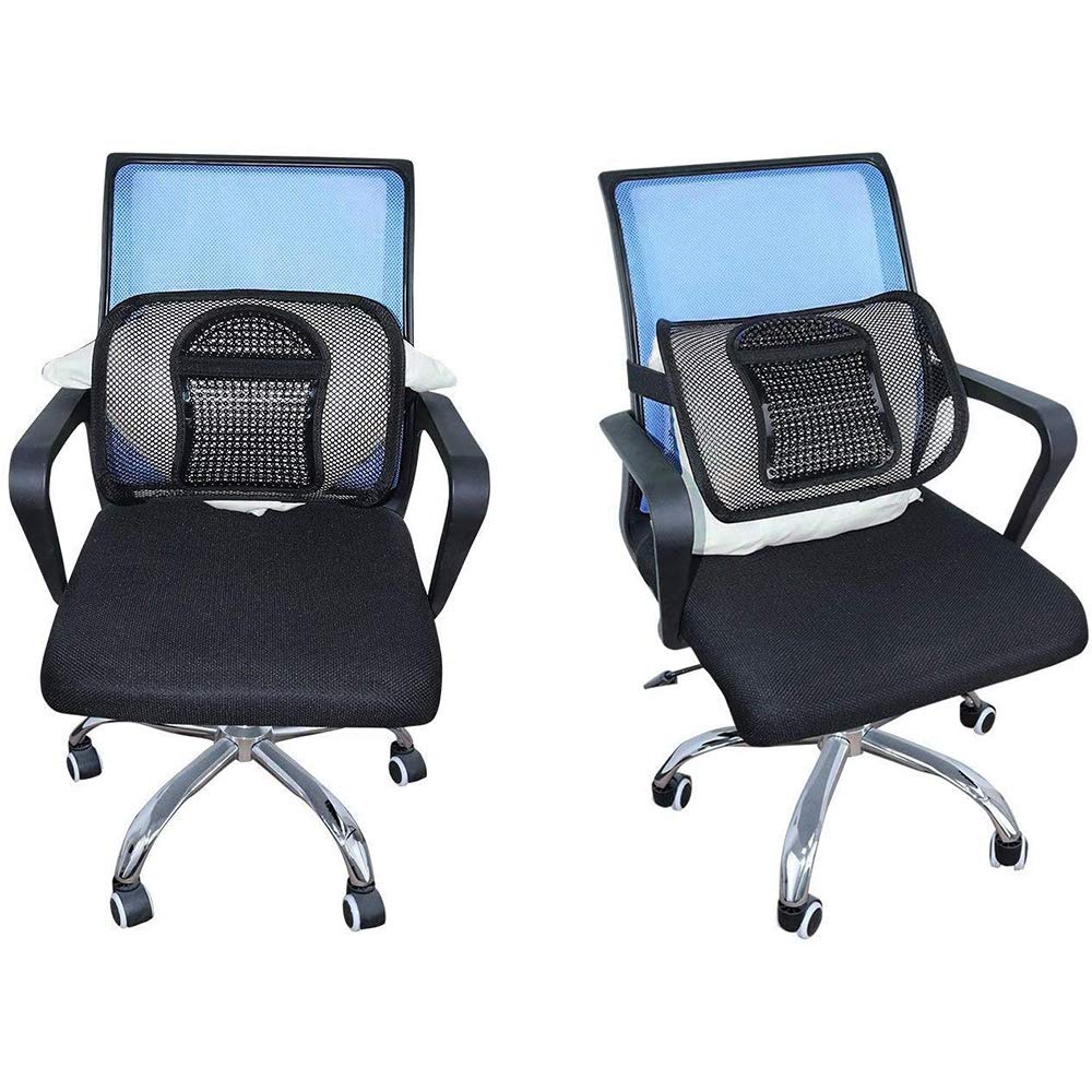 オフィスチェア用メッシュバックサポート、カーシート/バックペインリリーフ用弾性ストラップバックレスト付きランバー/チェアバックサポート