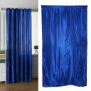 40 "x98"ウィンドウカーテンブラックアウトポリエステルリビングルームカフェバルコニーブルー