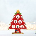 デスクトップ木製クリスマスツリー装飾面白いクリスマスパーティー記念日ホリデーレッドS
