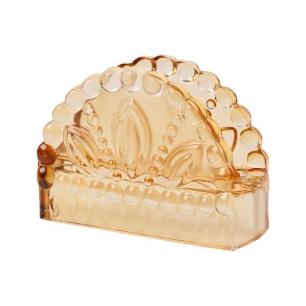 ガラスポンピングペーパーディスペンサー便利なオーナメントポータブルストレージフェイシャルナプキン..