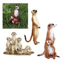 シミュレーション小さなミーアキャット置物動物モデル盆栽家の装飾ミニチュア妖精の庭の装飾アクセサリー現代の銅像おもちゃ
