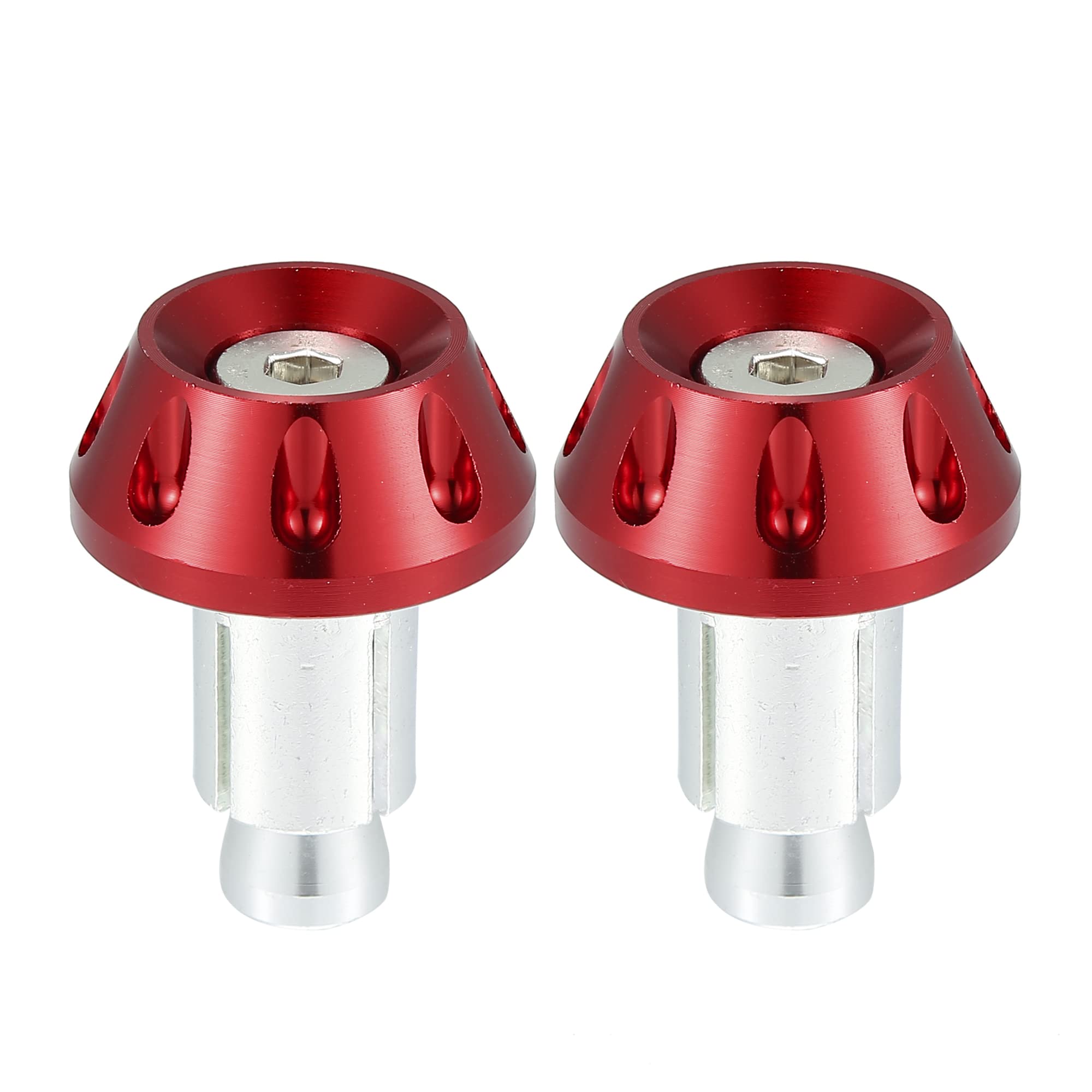 T オートバイのハンドルバーエンドプラグ ユニバーサル アルミニウム合金 ハンドルバーエンドプラグキ..