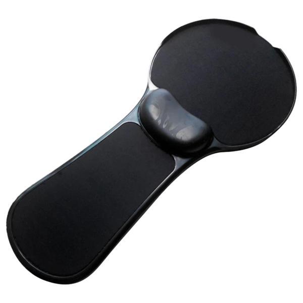マウスパッド手首サポート テーブルとアームチェア用 デスククッション 18.5x8インチ 丈夫で軽量なリストクッション 両用 , 黒