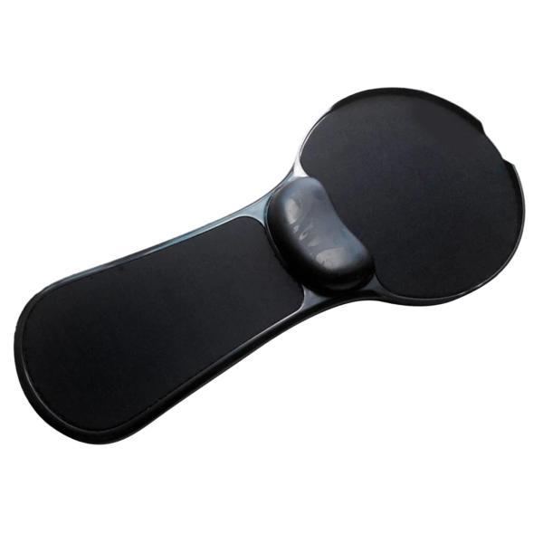 マウスパッド手首サポート テーブルとアームチェア用 デスククッション 18.5x8インチ 丈夫で軽量なリストクッション 両用 , 黒