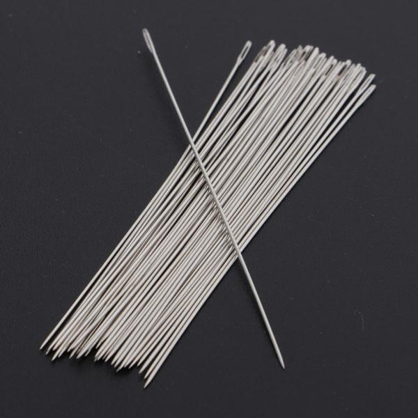 約30本入り ビーズ 針 極細 糸通し ビーズ通し 超極細針 刺しゅう針 アクセサリーパーツ