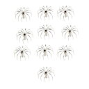 10本のステンレスイカジグフックタコフックシミュレーション餌3.5 cm(3)