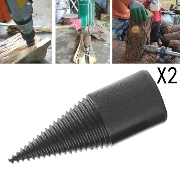 木製スプリッター ドリル スクリュー ウッド カット 32 mm 用 2 家庭用薪ドリル ビット