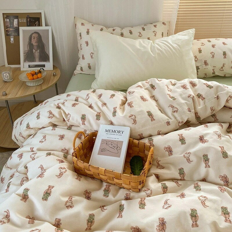 純綿スモールフレッシュベッド4点セット r n1001年 - バイウェイ r n1002-ハグベア r n1003-ラズベリー..