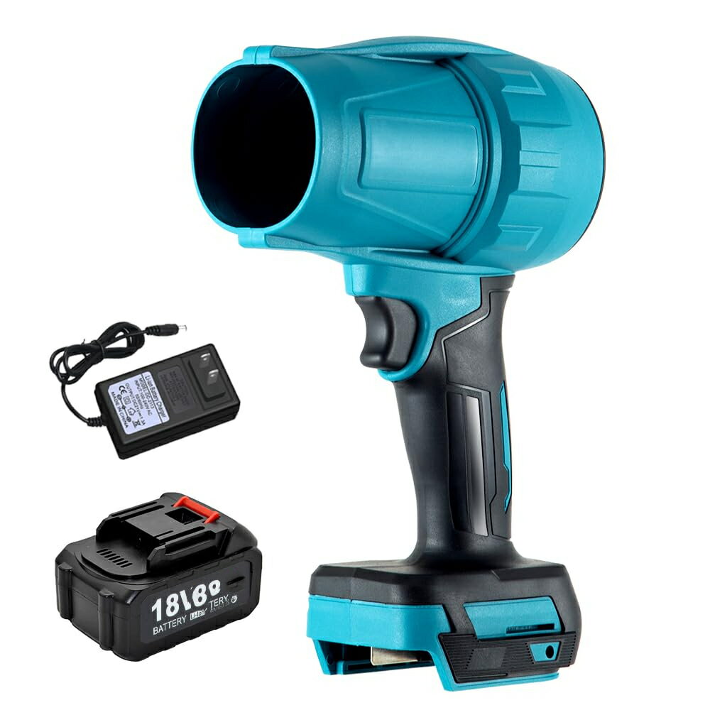 ブロワー 洗車 ブロワー エアダスター ジー ターボジェットファン 52m/s 超強力 20000RPM 高速回転 バッテリー1個付き 軽量 コードレス ブロワー 強力 耐久性 高温耐性 ブロワー 小型 (PC 掃除/キーボード/車内/エアコン/洗車用/水滴/落ち葉の吹飛ばし/庭掃除/除雪等)