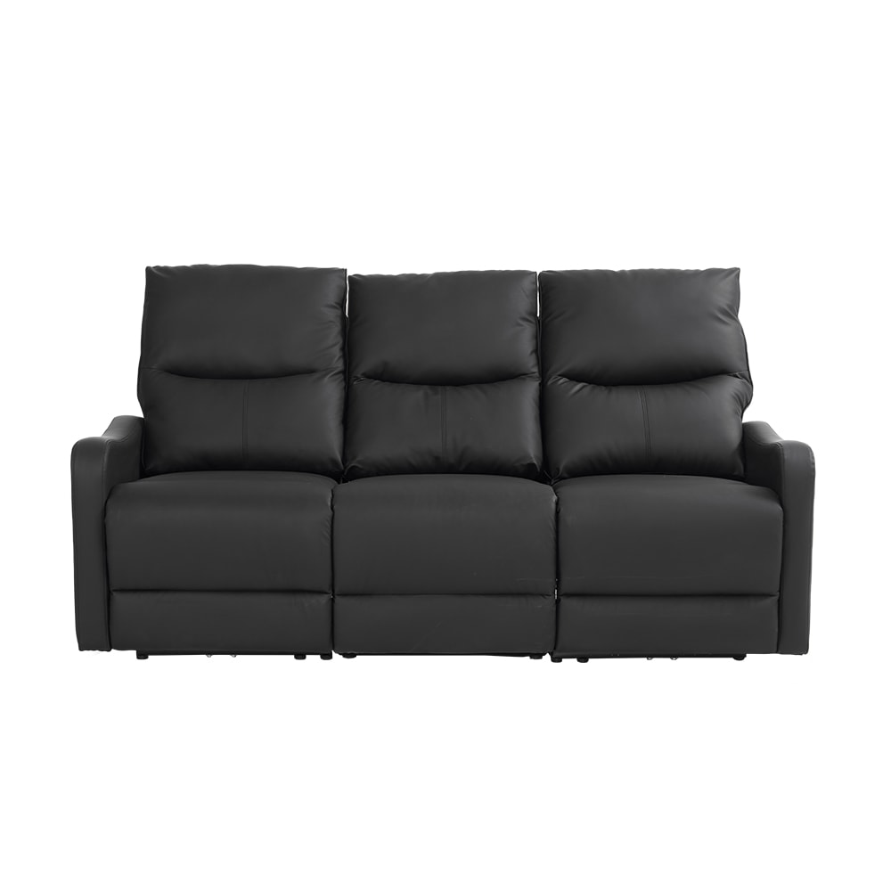 リクライニングチェア リクライニングソファ 3人掛け 電動 リクライニング オットマン一体型 パーソナルチェアー 電動ソファ 耐圧分散 リクライニングチェア 一人暮らし 三人掛け【ブラック】