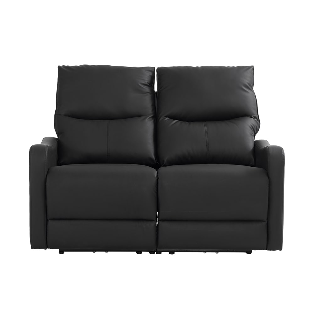 リクライニングチェア リクライニングソファ リクライニング オットマン一体型 パーソナルチェアー 電動ソファ 耐圧分散 リクライニングチェア 一人暮らし 二人掛け【ブラック】