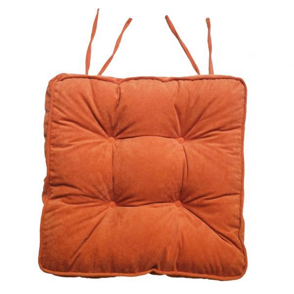 楽天Terapowerシートクッション ソフトオフィスチェアクッション リビングルームテレビ鑑賞用 瞑想用 オレンジ