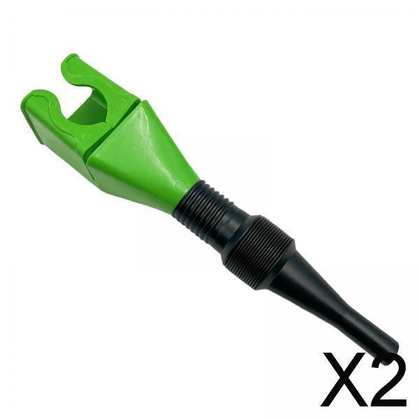 2xフレキシブル燃料ファンネルガソリンファンネルポータブル液体グリーン