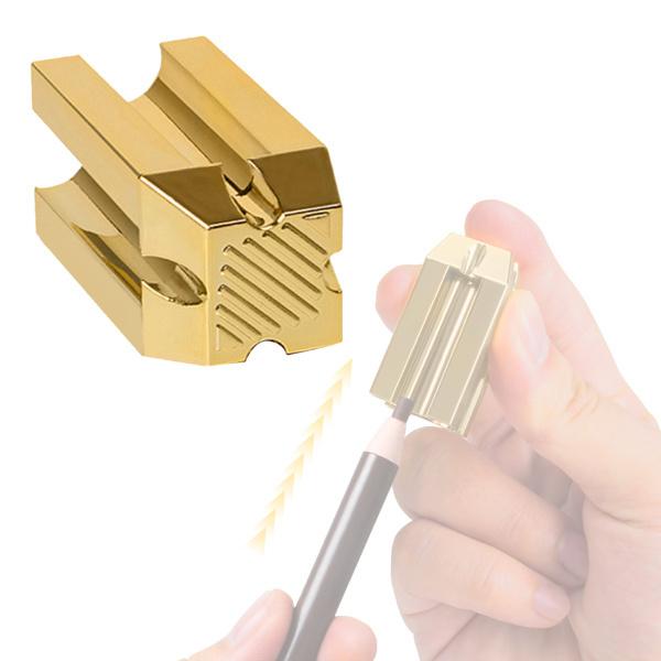 4 in1アイブロウペンシルシャープナーアイブロウライナーアイライナーウォータープルーフゴールデン