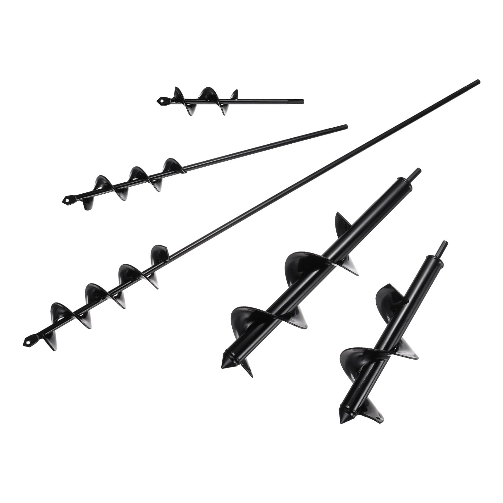 T 75x4cm 42x4cm 40x9cm 30x9cm 22x4cmアースドリル 5本セット 六角ドリル オーガードリル 穴あけドリル 穴掘り 穴掘り機 ドリルビット 農業 園芸用