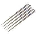 T ミニダイヤモンドバ リビット 研削ドリル カービングロータリーツール ガラス石セラミック用 2.35 mmシャンク 1.8 mmコニアル 5個(3)