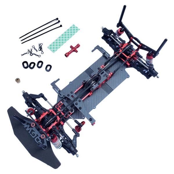RCカーオンロードカーボディフレーム260mmホイールベース4WDfor TT01 TT021 / 10オンロードカーアップ..