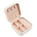 小さなトラベルジュエリーボックス、ポータブルジュエリーオーガナイザー、イヤリング、指輪、ネックレス、ジュエリーボックス用ディスプレイ収納ボックス、使いやすい ホ...