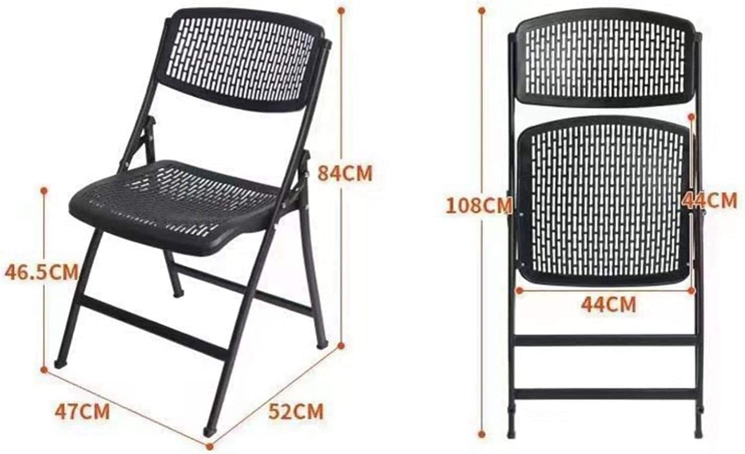 折りたたみ椅子 メッシュオフィスチェア 通気性 背もたれ付き パイプイス 軽量 コンパクト収納 滑り止..