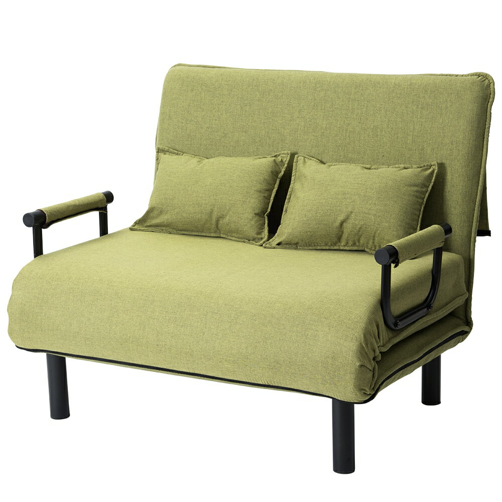 ソファベッド 折りたたみ ファブリック生地 カウチソファー 幅60 肘付き 一人掛け 二人掛け カウチ リ..