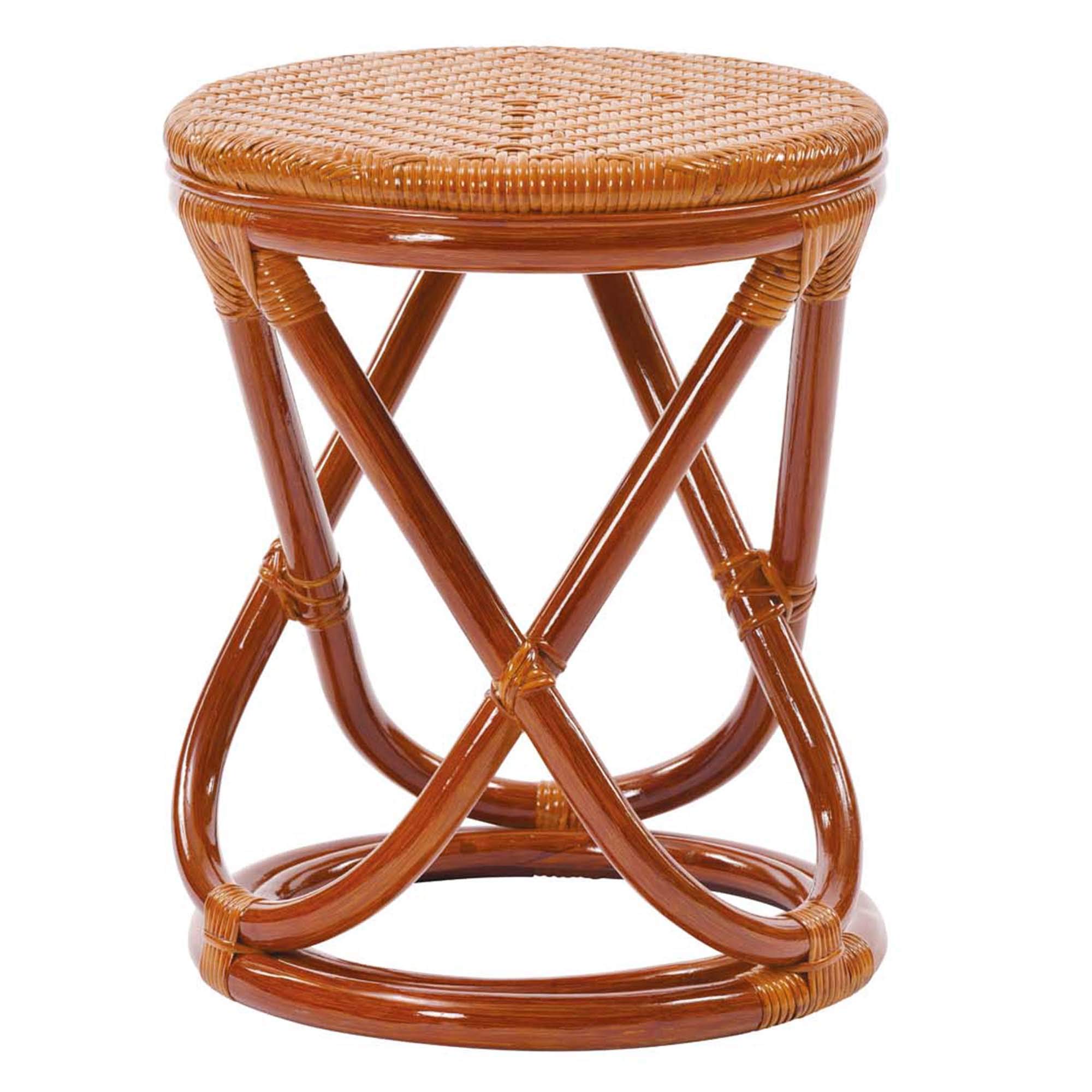 サンフラワーラタン スツール ブラウンラタンスツール