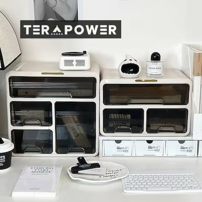 楽天Terapower家庭用 引き出し式 ファッション 書籍 プラスチック 収納ケース 大容量 階層化 フェスパック 化