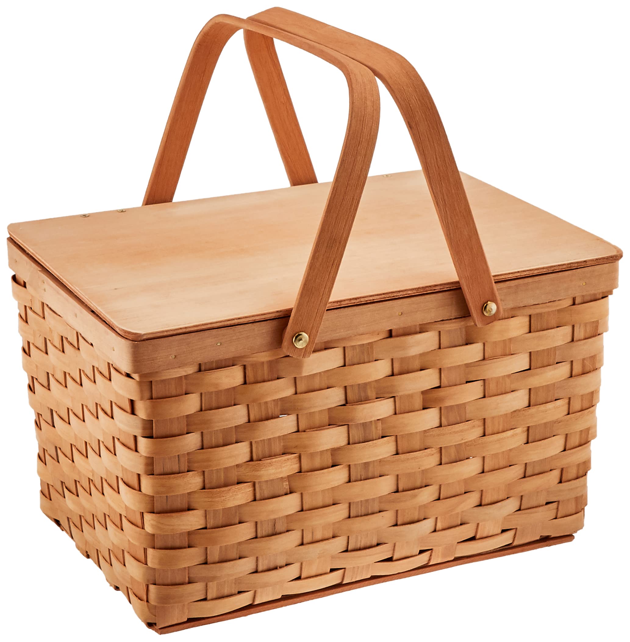 かご ブラウン 35X25X25cm ウッドチップバスケット