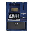 キッズ ATM 貯金箱 知育玩具 対象年齢 3 4 5 6 7 8 歳の子供 ダークブルー