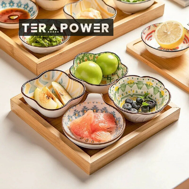 韓国調味料ディッピングディッシュ小皿セラミックホットポットディッピングボウル醤油ソース酢小皿