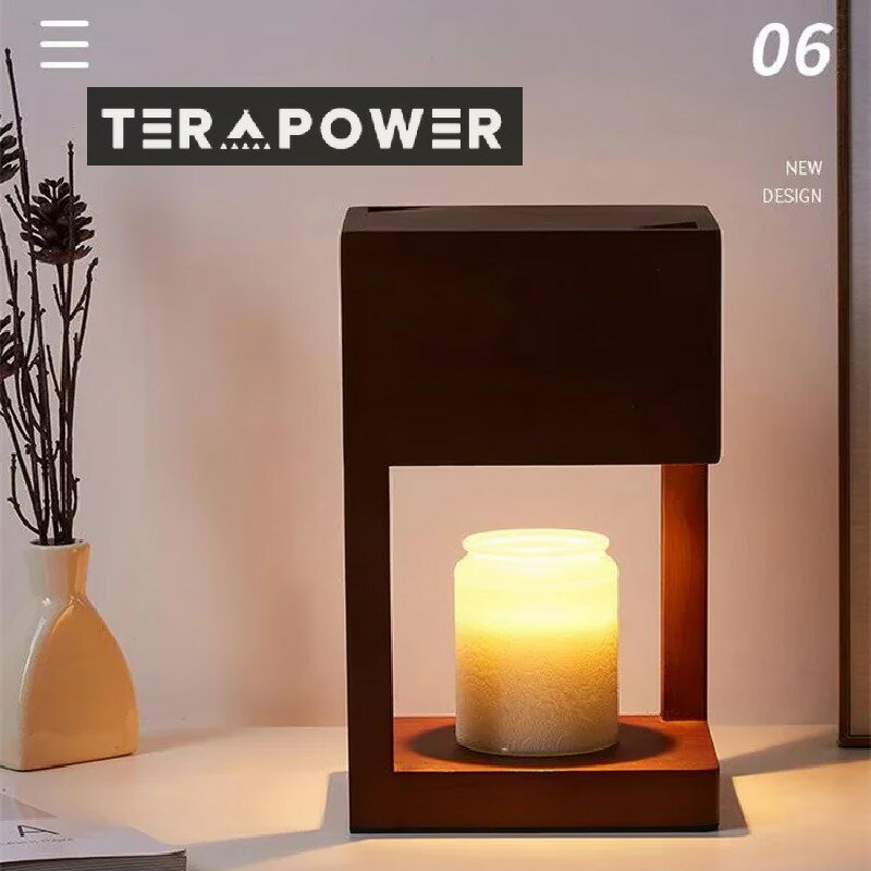 ろうそく 寝室 キャンドルライト ナイトライト スタンドベッドヘッド 木製 シンプル アロマライト アロマ 精油