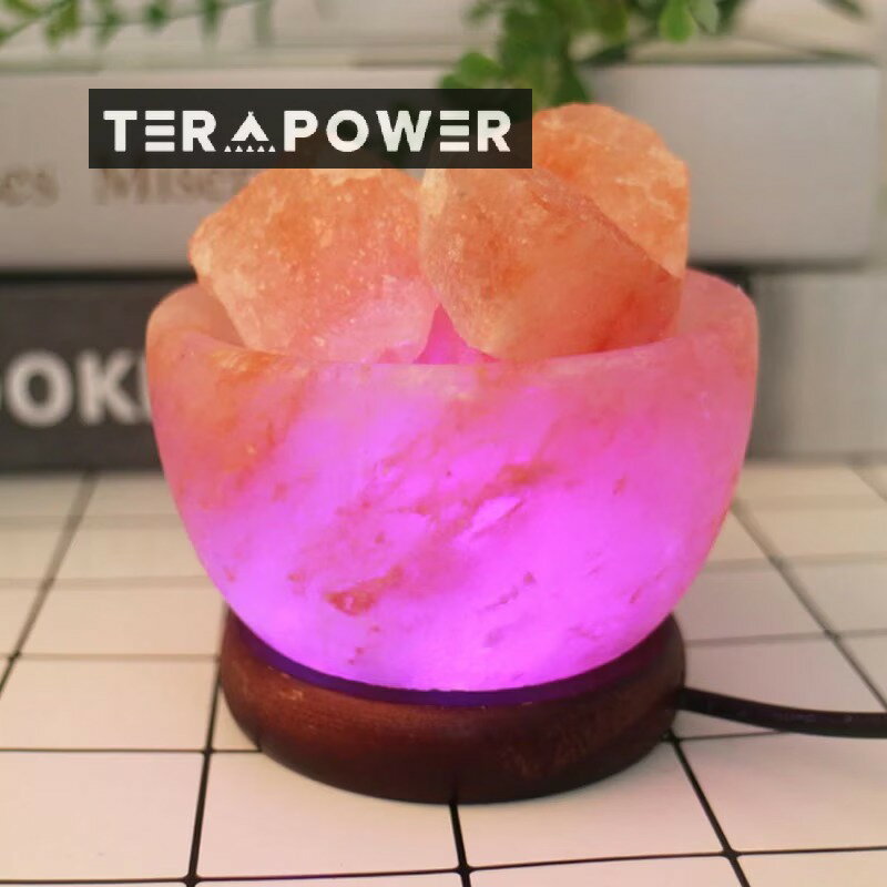 ソルトランプ クリスタル ソルトランプ ソルト ストーン ランプ LED カラフルな色が変化するナイトライ..