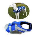 スイミングペットサプライXLブルー用の犬用スイムライフジャケットフローティングプリザーバー