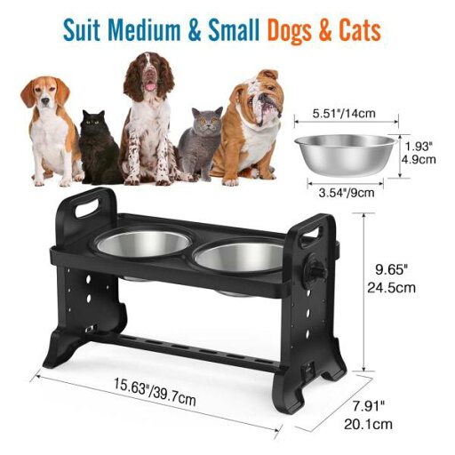 滑り止めの高架式犬用ボウルは、小型中型大型犬用のペットフィーダーを上げましたL 滑り止めの高架式犬用ボウルは、小型中型大型犬用のペットフィーダーを上げましたL
