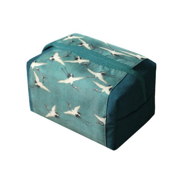 ティッシュボックスホルダー クリエイティブ 便利 オーガナイザー 卓上 キッチン ブルー [2]