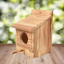ウッドインコの巣箱バードハウスセキセイインコの繁殖交配ボックス(ラブバード用)オカメインコの巣箱バードハウス(屋外用)