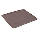 ペットの犬用冷却マット通気性アイスシルクパッド折りたたみ式ポータブルブラウン_60x50cm