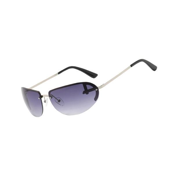 ファッション サングラス メタル フレームの女性のサングラス休日ビーチ グレー