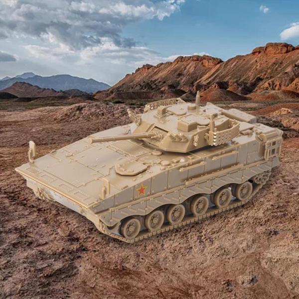 1/72 スケール 4D 戦車モデル DIY 組み立てて収集品ギフト大人ブラウン