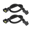 T Jeepに対応ラングラー用の2個セット 15インチセンサー延長ハーネス互換品(3)
