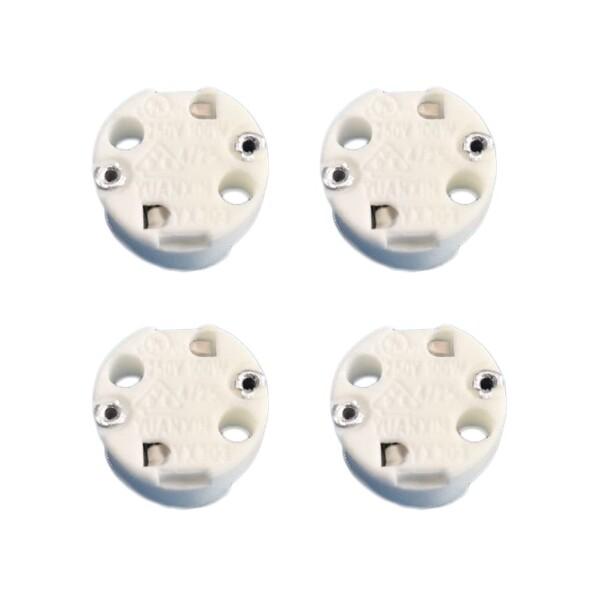 ハロゲンソケットGU5.3ソケット LEDハロゲン ランプ セラミックホルダーコネクタソ電(3)