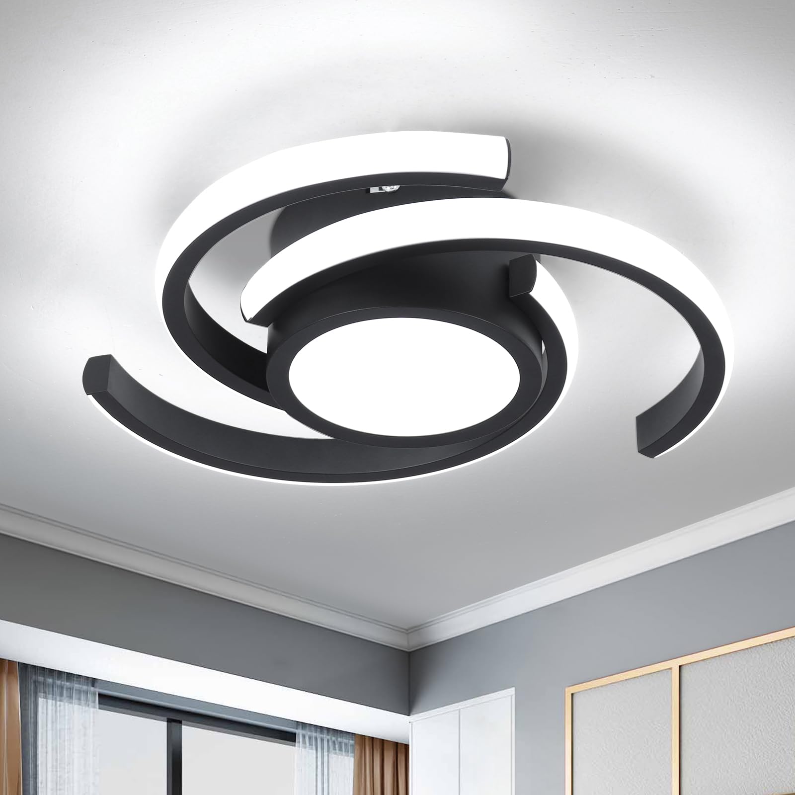 LEDシーリングライト 照明 天井 オシャレ 照明器具 シーリングライト 小型 4畳 25W 昼白色 室内照明 引..