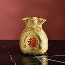 花瓶 かびん 中華風 財布のデザイン 生花 植木鉢 リアル 富を象徴 玄関 ショップ 商店 新築祝い お金を稼ぎ お休日 新年ギフト 財 開店祝い 自立型 ゴー...
