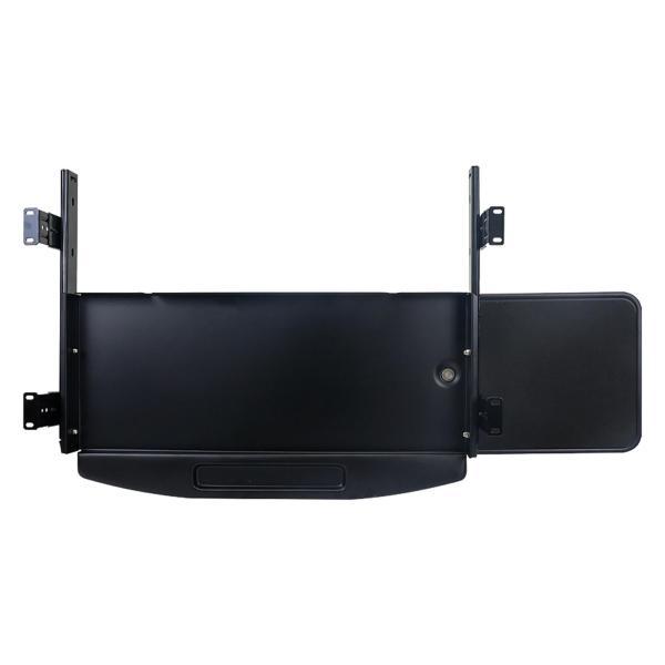 デスク引き出し キーボードトレイ キーボード引き出し デスク下 寝室 ホームオフィス用 ブラック マウ..