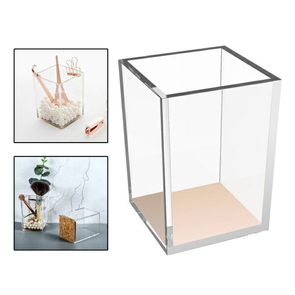 クリアメイクブラシホルダーオーガナイザー、アクリル化粧ブラシ収納、アイライナーアイブロウペンシルディスプレイケース