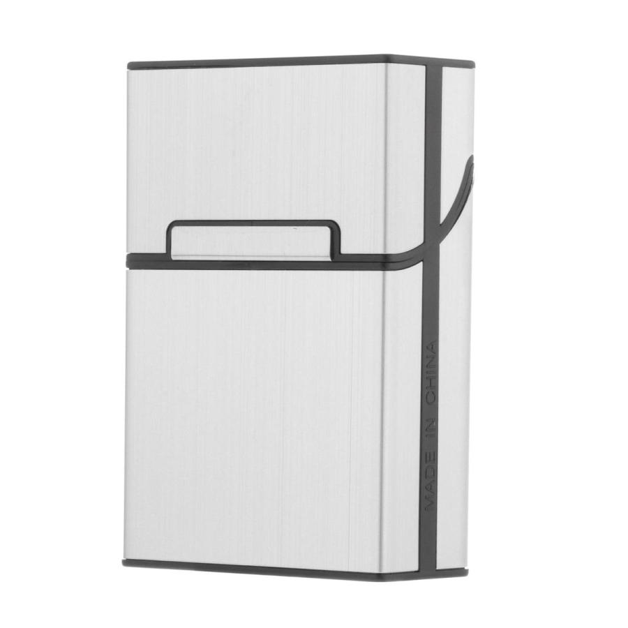 20シガレットケース防水レギュラーサイズボックスホルダーアクセサリーシルバー